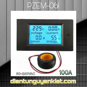 Module đo điện AC PZEM-061 4 thông số 100A 260V
